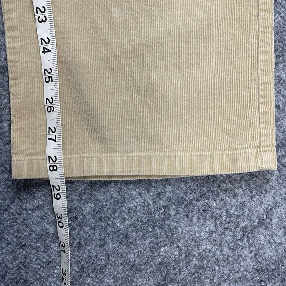 Talbots Corduroy Pants Womens 16 Petite Khaki Straight Leg Stretch Cotton Blend - Picture 9 of 9